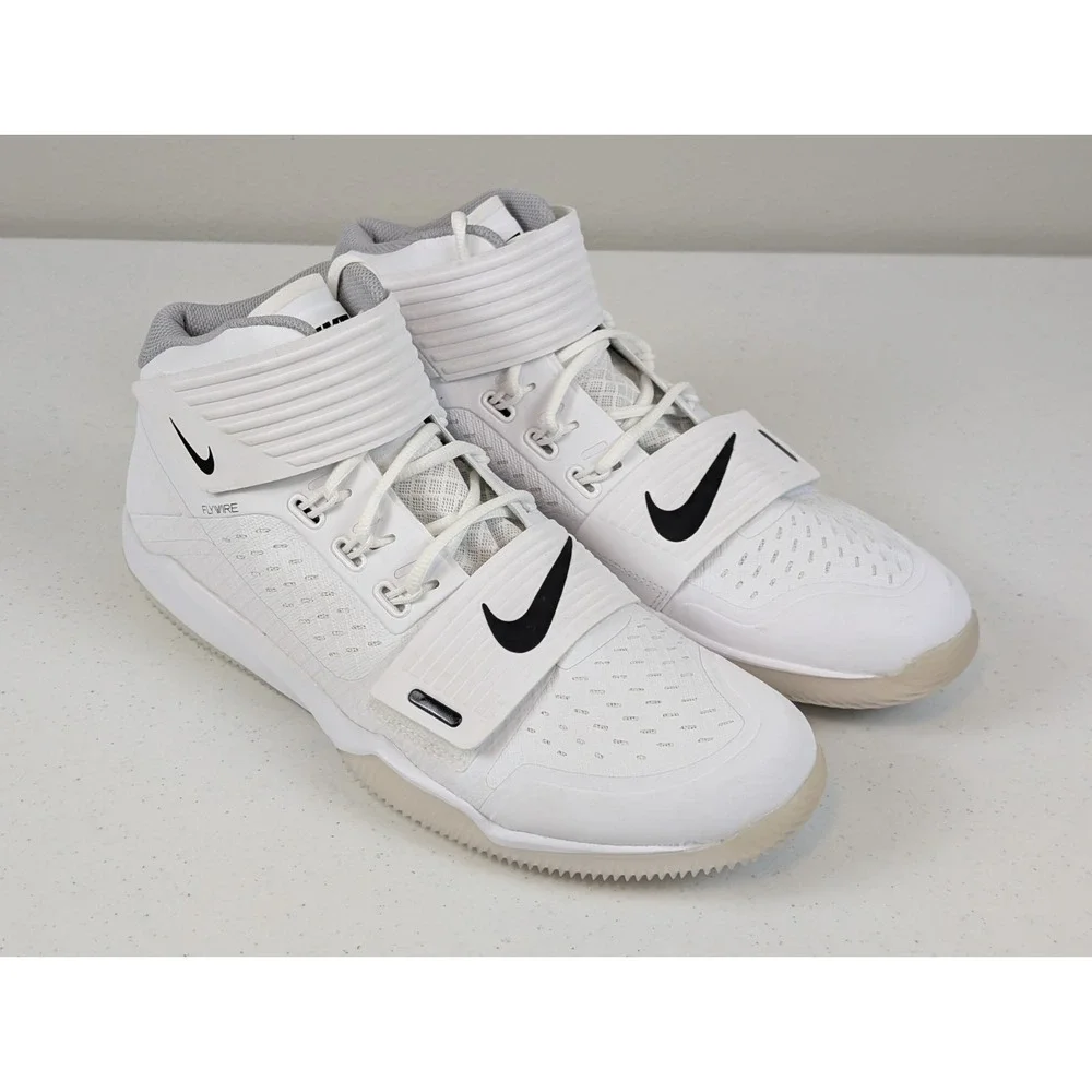 Nike Force Savage Turf Mid Pro Football White/Black AQ8130-100 Men's Size 11.5